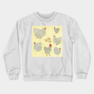 Lavender Mottled Orpington Print Crewneck Sweatshirt